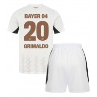 Dres Bayer Leverkusen Alejandro Grimaldo #20 Preč pre deti 2024-25 Krátky Rukáv (+ trenírky)